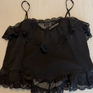 Abercrombie & Fitch Black Lace Cami